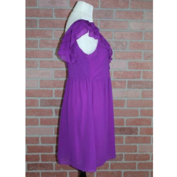 Chelsea & Violet Fuchsia One Shoulder Dress - Picture 6 of 7